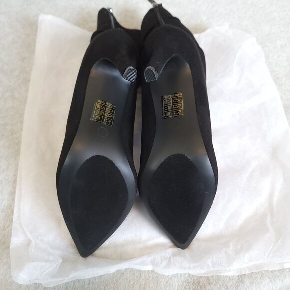 Journee collection Markie Black Mid Calf Boots NEW Size 8 - Picture 4 of 8